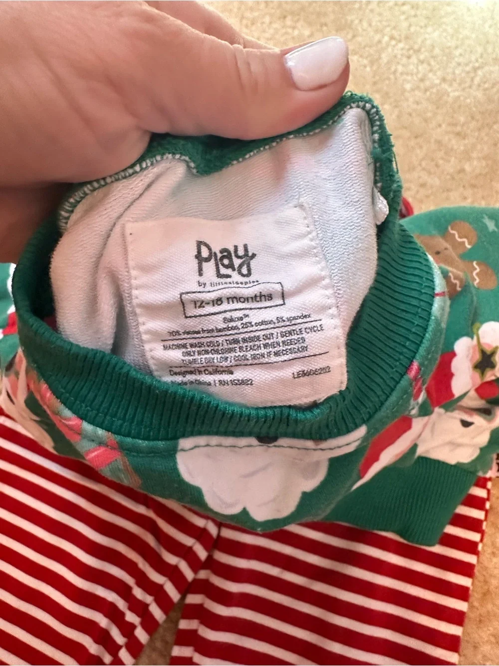 Little Sleepies festive green